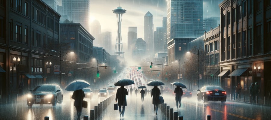 rain in Seattle wa