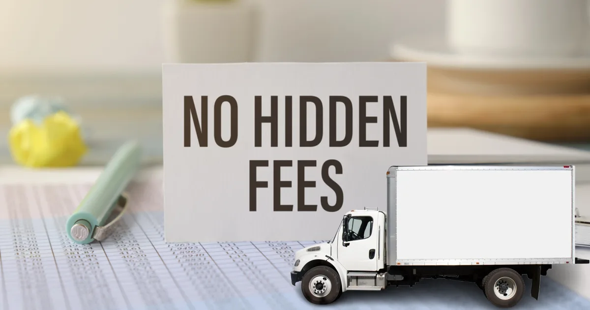 transparent, no hidden fees estimate